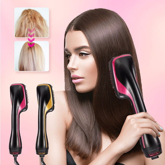 2 in 1 Electric Hair Dryer Straightener Brush