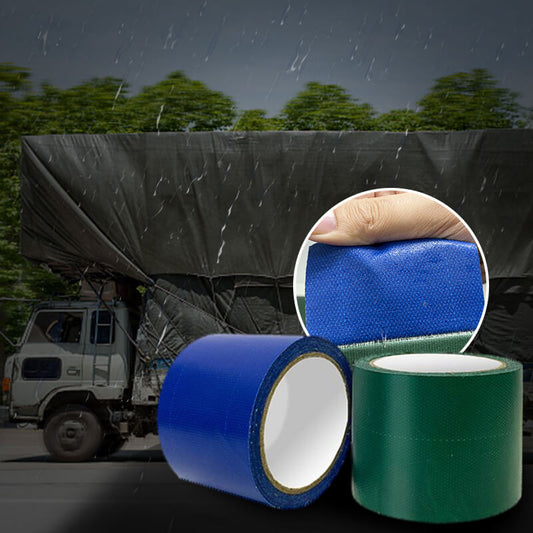 High adhesive tarpaulin tape